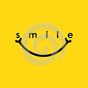 Smile Logo Vector Template Design Illustration