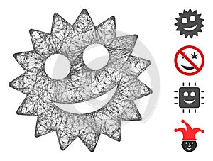 Smile Token Web Vector Mesh Illustration