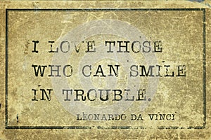 Smile in trouble DaVinci