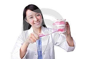 Smile woman dentist doctor