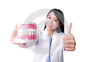 Smile woman dentist doctor