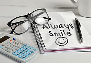 Always Smile word