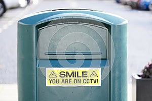 Smile you are on CCTV sign in private property