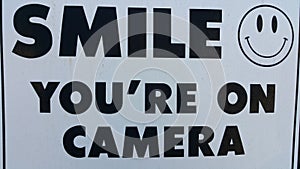 Smile youre on camera photo