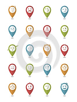 20 smiles vampires icons pointer photo