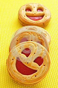 Smiley biscuits