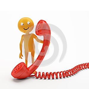 Smiley character phone