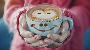 The Smiley Coffee Cup.AI generated image
