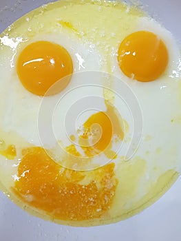 smiley from egg