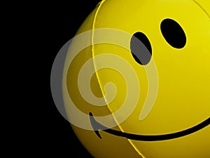 Smiley face beach ball