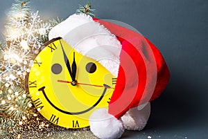 Smiley face clock and Sand hat