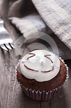 Smiley Face cup cake