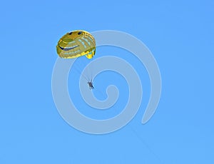 Smiley face yellow parasail
