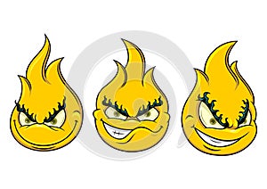 Smiley flame