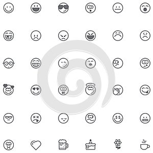 Smiley icon set