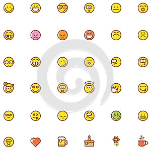 Smiley icon set