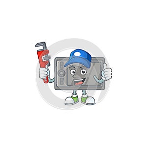 Smiley Plumber wacom on mascot picture style