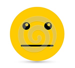 Smiley sad face icon vector illustration logo.