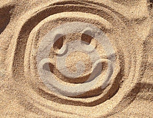 Smiley Sand Face