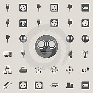 smiley in a stupor icon. Detailed set of Minimalistic icons. Premium quality graphic design sign. One of the collection icons fo