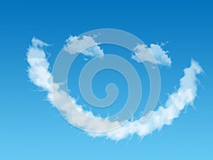 Smilie of cloud