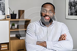 Smiling African-American businessman portrait