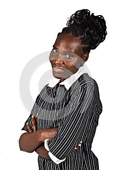 Smiling African American woman