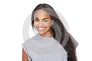 Smiling african american woman