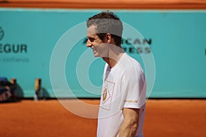 Smiling Andy Murray.