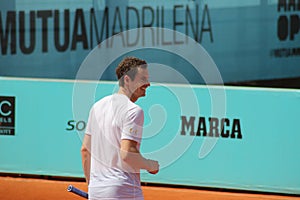 Smiling Andy Murray.