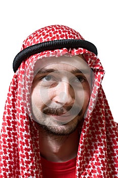 Smiling arabian young man