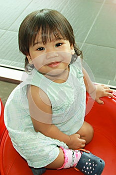 Smiling Asian Baby Girl