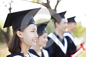 Smiling young woman at graduation