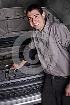Smiling Auto Repair Mechanic