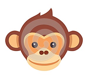 Smiling baby monkey
