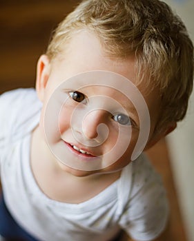 Smiling baby portrait