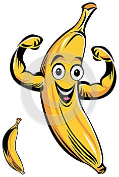 Smiling Banana cartoon