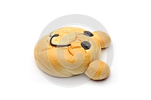 Smiling bear bread