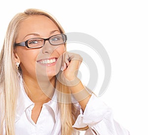 Smiling Blond Woman