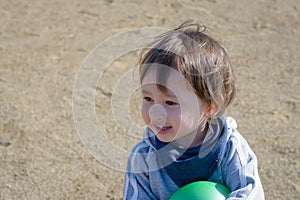 Smiling Boy in Playground