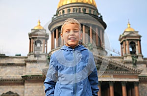 Smiling Boy in Sankt-Petersburg photo