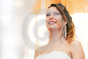 Smiling bride