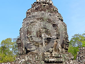 Smiling Buddha faces