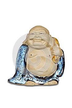 Smiling Buddha figurine