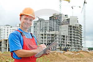 Smiling Builder inspector at