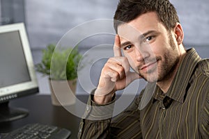 Smiling businessman