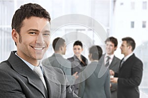 Smiling businessman portrait