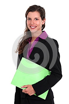 Smiling businesswoman