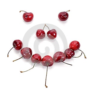 Smiling cherries photo