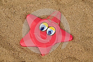 Smiling childrens Beach toy
